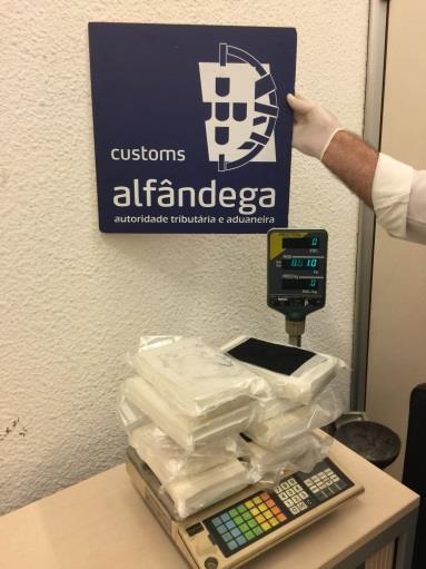 pesagem de cocaína