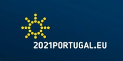 Identidade gráfica da Presidência Portuguesa do Conselho da União Europeia 2021.